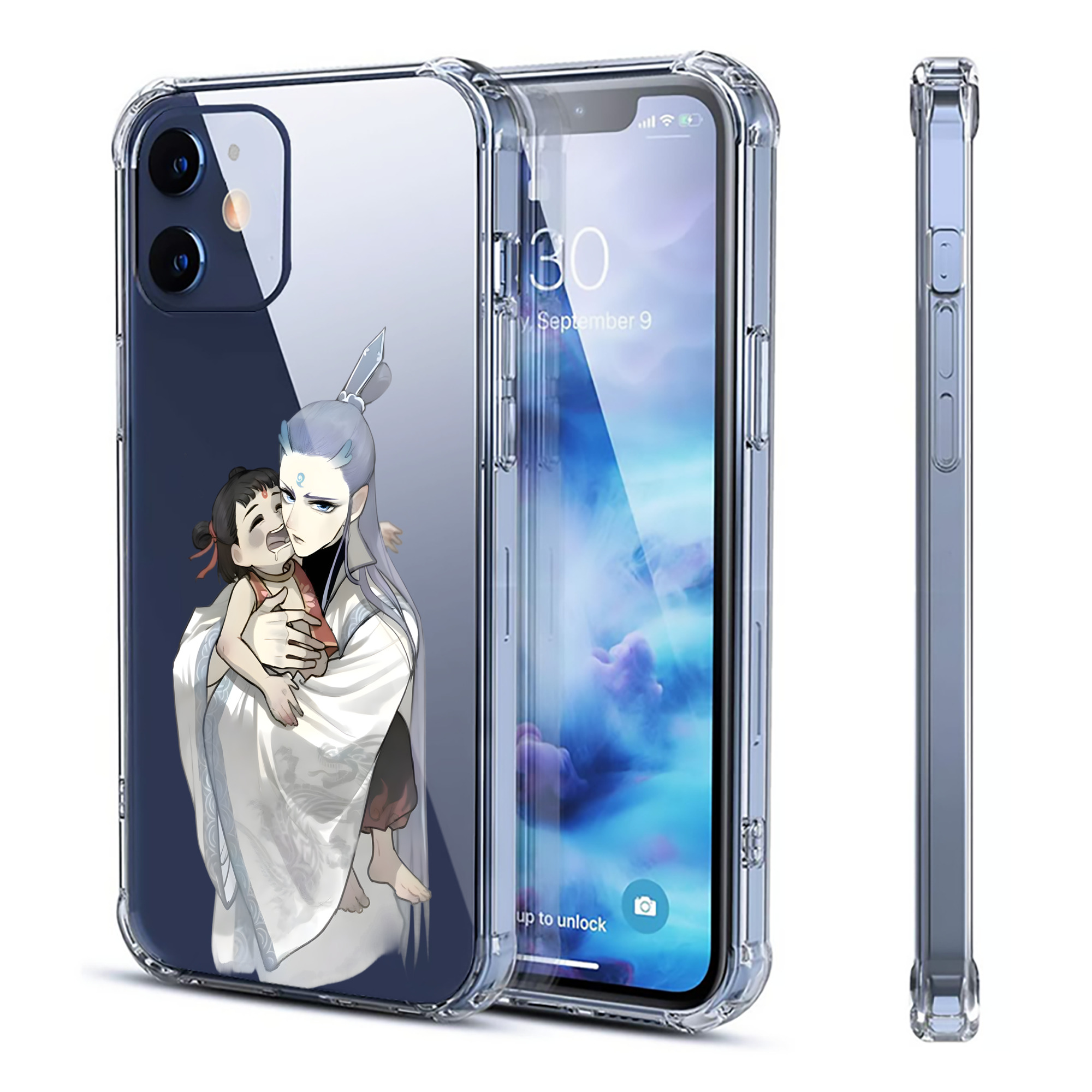 （画像用） Ne Zha 2 ナタ 魔童の大暴れ 【iPhone 12シリーズ対応】透明スマホケース（クリアソフトケース）